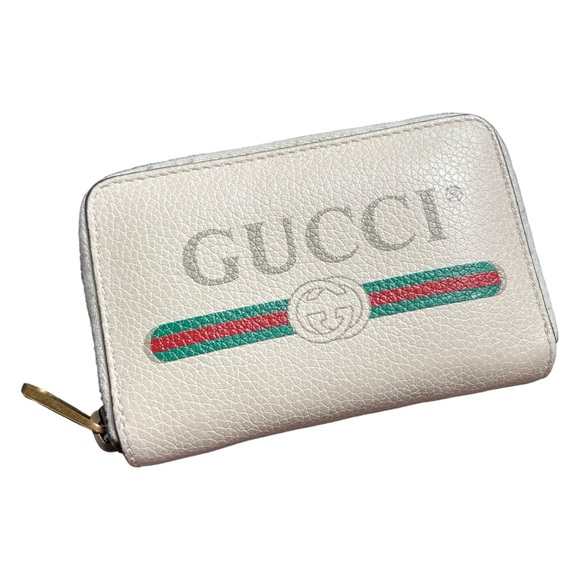 Gucci Calfskin Logo Zip Around Card Holder Wallet - Picture 5 of 6